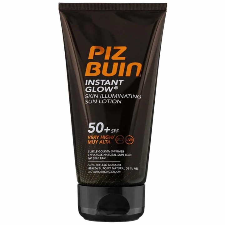 Piz Buin Instant Glow Skin Illuminating Sun Lotion SPF50+ 150ml i gruppen HELSE OG SKJØNNHET / Hudpleie / Soling / Solkrem hos TP E-commerce Nordic AB (38-67877)