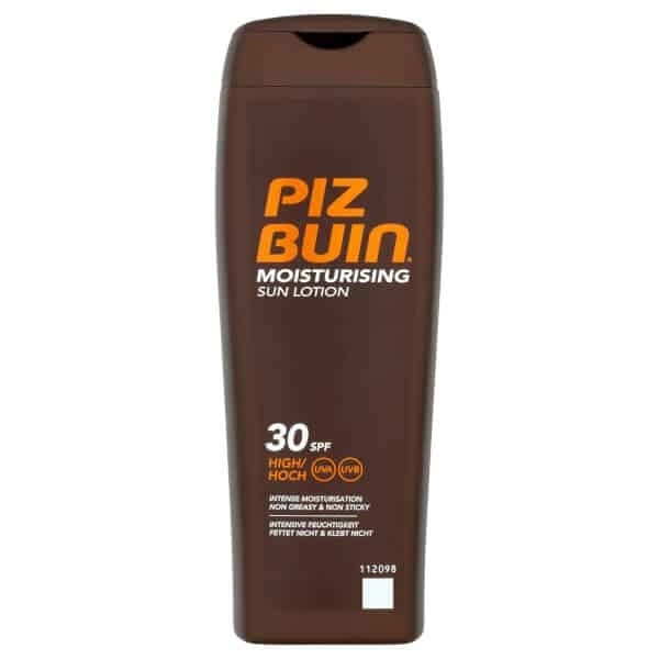 Piz Buin Moisturising Sun Lotion SPF 30 200 ml i gruppen HELSE OG SKJØNNHET / Hudpleie / Soling / Solkrem hos TP E-commerce Nordic AB (38-67880)