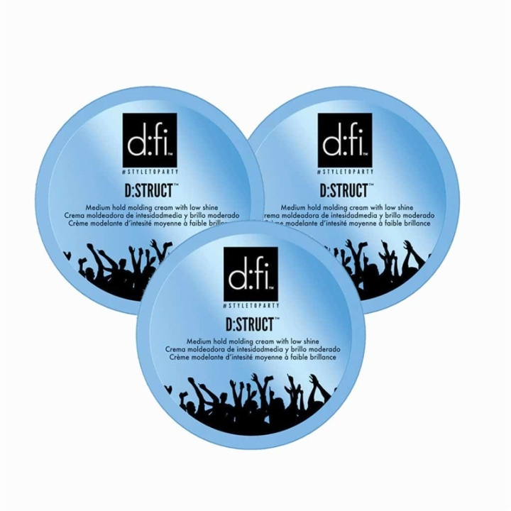 D:fi 3-pk D:fi D:struct Molding Cream 75g i gruppen HELSE OG SKJØNNHET / Hår & styling / Hårstyling / Hårvoks hos TP E-commerce Nordic AB (38-67970)