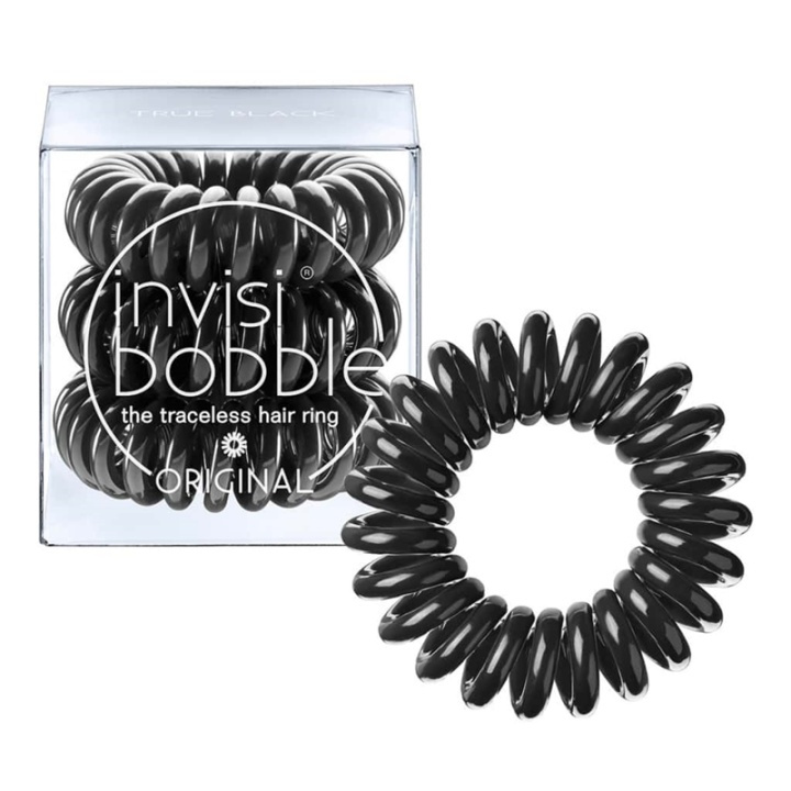 Invisibobble Original - True Black 3-pack i gruppen HELSE OG SKJØNNHET / Hår & styling / Hårtilbehør hos TP E-commerce Nordic AB (38-68052)