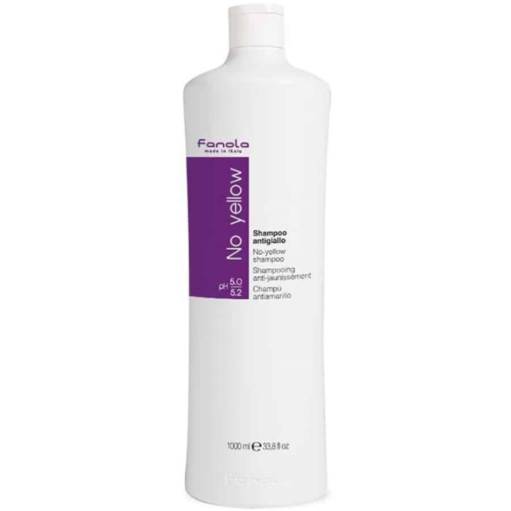 Fanola No Yellow Shampoo 1000 ml i gruppen HELSE OG SKJØNNHET / Hår & styling / Hårpleie / Hårfarge / Sølv sjampo hos TP E-commerce Nordic AB (38-68161)