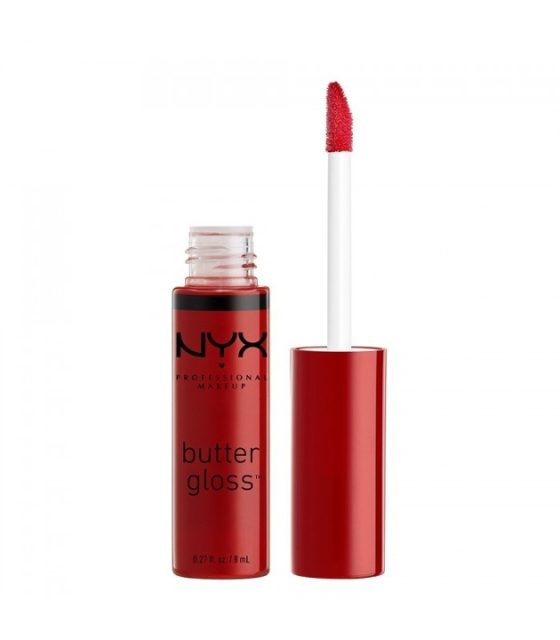 NYX PROF. MAKEUP Butter Gloss - 20 Red Velvet i gruppen HELSE OG SKJØNNHET / Makeup / Lepper / Lipgloss / Plumper hos TP E-commerce Nordic AB (38-68344)