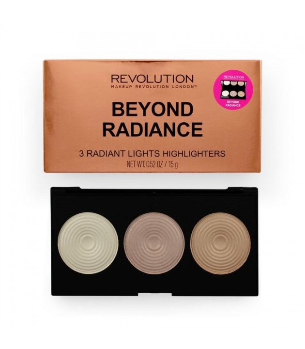 Makeup Revolution Highlighter Palette - Beyond Radiance i gruppen HELSE OG SKJØNNHET / Makeup / Makeup ansikt / Contour/Highlight hos TP E-commerce Nordic AB (38-68876)