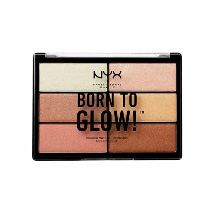 NYX PROF. MAKEUP Born To Glow Highlighting Palette i gruppen HELSE OG SKJØNNHET / Makeup / Makeup ansikt / Contour/Highlight hos TP E-commerce Nordic AB (38-68906)