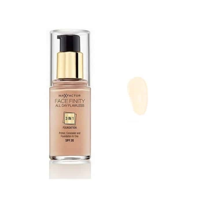 Max Factor Facefinity 3 In 1 Foundation 30 Porcelain i gruppen HELSE OG SKJØNNHET / Makeup / Makeup ansikt / Foundation hos TP E-commerce Nordic AB (38-68981)