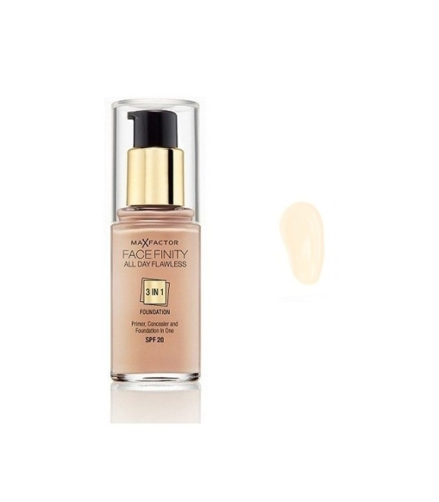 Max Factor Facefinity 3 In 1 Foundation 33 Crystal Beige i gruppen HELSE OG SKJØNNHET / Makeup / Makeup ansikt / Foundation hos TP E-commerce Nordic AB (38-68982)