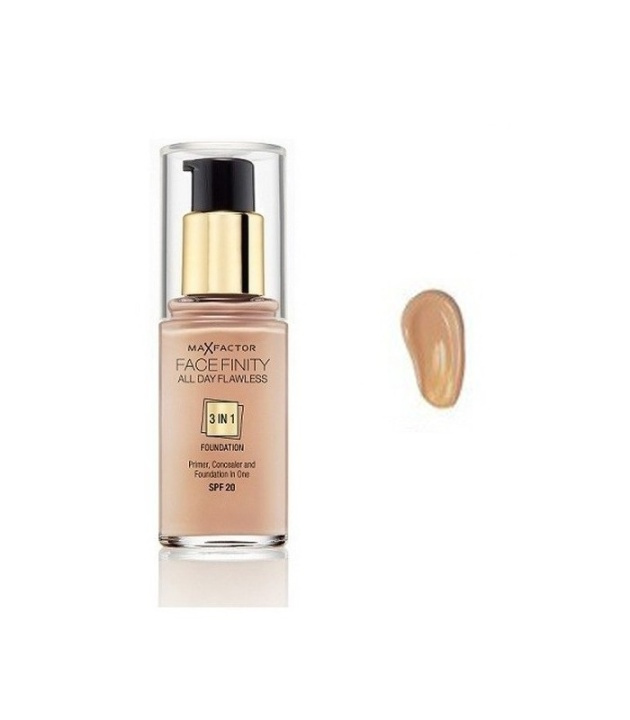 Max Factor Facefinity 3 In 1 Foundation 77 Soft Honey i gruppen HELSE OG SKJØNNHET / Makeup / Makeup ansikt / Foundation hos TP E-commerce Nordic AB (38-68991)