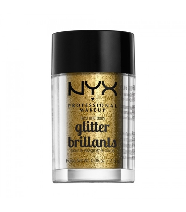 NYX PROF. MAKEUP Face & Body Glitter - 05 Gold 2,5g i gruppen HELSE OG SKJØNNHET / Makeup / Makeup ansikt / Glitter hos TP E-commerce Nordic AB (38-69147)