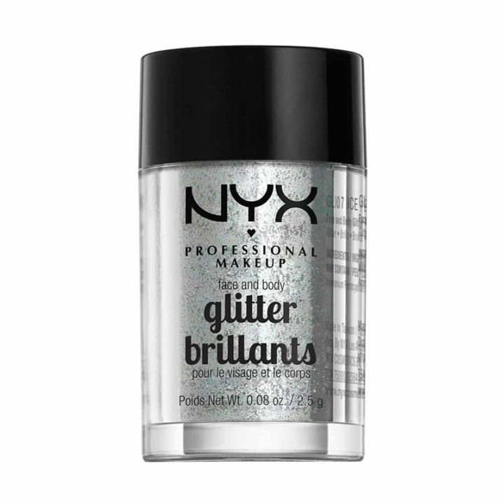 NYX PROF. MAKEUP Face & Body Glitter - 07 Ice 2,5g i gruppen HELSE OG SKJØNNHET / Makeup / Makeup ansikt / Glitter hos TP E-commerce Nordic AB (38-69148)