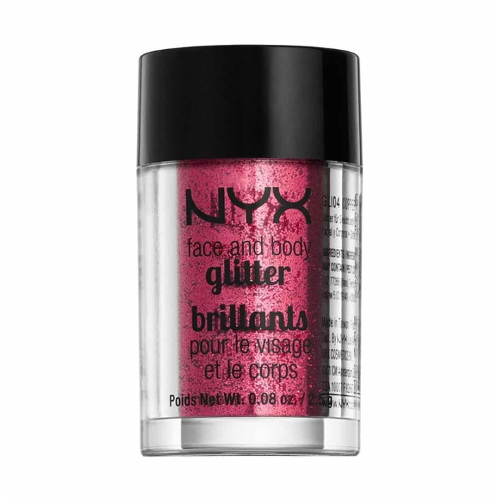 NYX PROF. MAKEUP Face & Body Glitter - Rød 2,5 g i gruppen HELSE OG SKJØNNHET / Makeup / Makeup ansikt / Glitter hos TP E-commerce Nordic AB (38-69152)