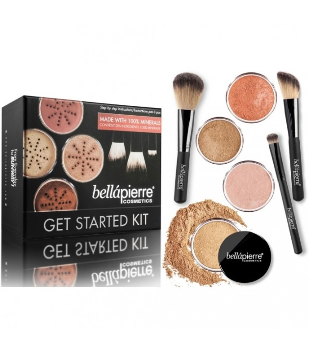 Bellapierre Get Started Kit - Mørk i gruppen HELSE OG SKJØNNHET / Makeup / Verktøy og sminkesett / Sminkesett hos TP E-commerce Nordic AB (38-69531)