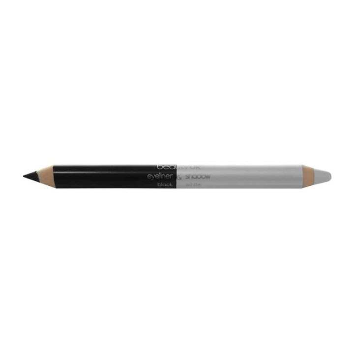 Beauty UK Double Ended Jumbo Pencil no.1 - Black&White i gruppen HELSE OG SKJØNNHET / Makeup / Øyne og øyebryn / Eyeliner/Kajal hos TP E-commerce Nordic AB (38-69545)