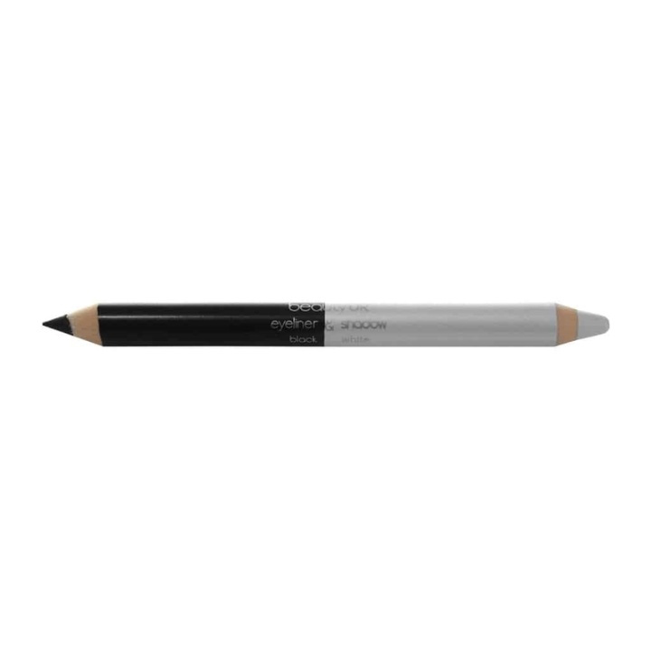 Beauty UK Double Ended Jumbo Pencil no.1 - Svart og hvit i gruppen HELSE OG SKJØNNHET / Makeup / Øyne og øyebryn / Eyeliner/Kajal hos TP E-commerce Nordic AB (38-69545)