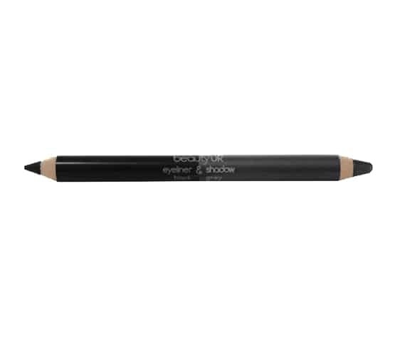 Beauty UK Double Ended Jumbo Pencil no.2 - Black&Grey i gruppen HELSE OG SKJØNNHET / Makeup / Øyne og øyebryn / Eyeliner/Kajal hos TP E-commerce Nordic AB (38-69546)