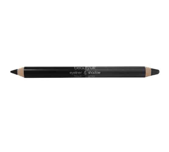 BeautyUK Beauty UK Double Ended Jumbo Pencil no.2 - Black&Grey i gruppen HELSE OG SKJØNNHET / Makeup / Øyne og øyebryn / Eyeliner/Kajal hos TP E-commerce Nordic AB (38-69546)