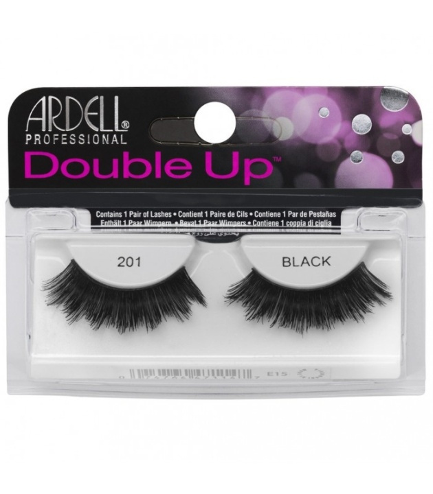 Ardell Double Up False Eyelashes Black 201 i gruppen HELSE OG SKJØNNHET / Makeup / Øyne og øyebryn / Løsvipper hos TP E-commerce Nordic AB (38-69671)