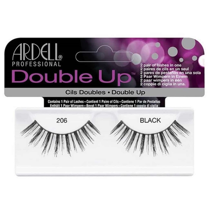 Ardell Double Up False Eyelashes Black 206 i gruppen HELSE OG SKJØNNHET / Makeup / Øyne og øyebryn / Løsvipper hos TP E-commerce Nordic AB (38-69675)