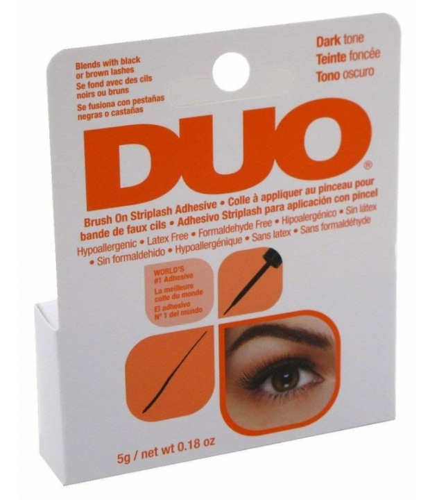 Ardell DUO Brush on Striplash Adhesive Dark 5g i gruppen HELSE OG SKJØNNHET / Makeup / Øyne og øyebryn / Løsvipper hos TP E-commerce Nordic AB (38-69679)