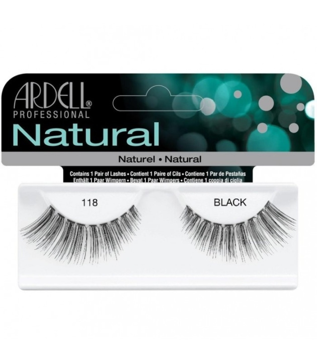 Ardell Natural Lashes 118 Black i gruppen HELSE OG SKJØNNHET / Makeup / Øyne og øyebryn / Løsvipper hos TP E-commerce Nordic AB (38-69714)