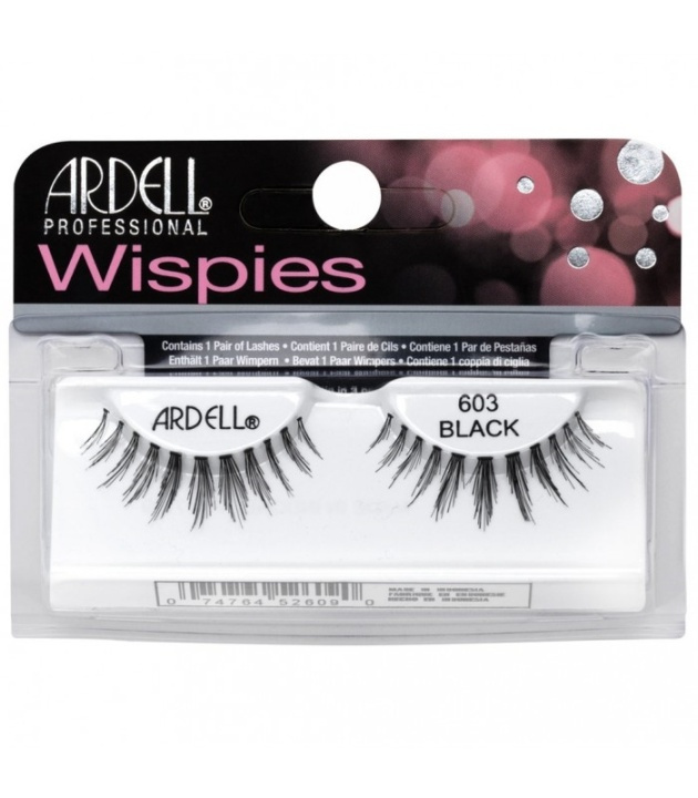Ardell Wispies-vipper 603 Svart i gruppen HELSE OG SKJØNNHET / Makeup / Øyne og øyebryn / Løsvipper hos TP E-commerce Nordic AB (38-69734)