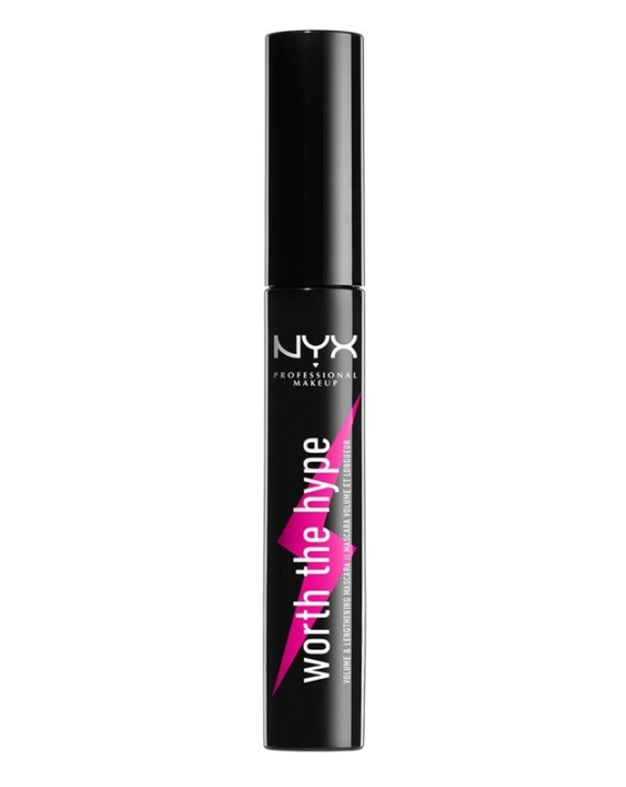 NYX PROF MAKEUP Worth The Hype Volumising & Lengthening Mascara Black/Noir i gruppen HELSE OG SKJØNNHET / Makeup / Øyne og øyebryn / Mascara hos TP E-commerce Nordic AB (38-69816)