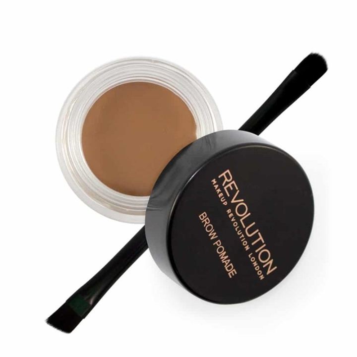 Makeup Revolution Brow Pomade - Soft Brown i gruppen HELSE OG SKJØNNHET / Makeup / Øyne og øyebryn / Øyenbrynssett hos TP E-commerce Nordic AB (38-69852)