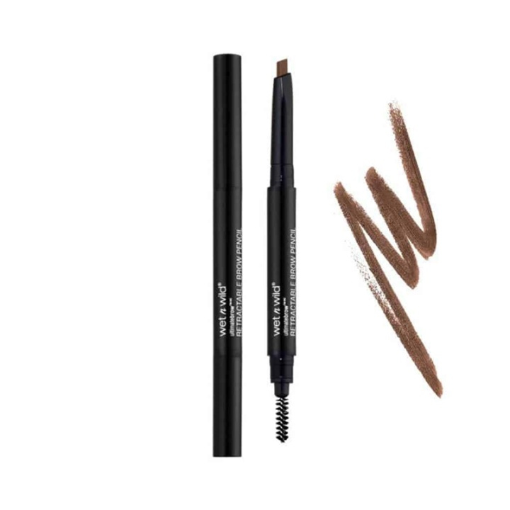 Wet n Wild Ultimate Brow Retractable Pencil Medium Brown i gruppen HELSE OG SKJØNNHET / Makeup / Øyne og øyebryn / Øyenbrynspenn hos TP E-commerce Nordic AB (38-69876)