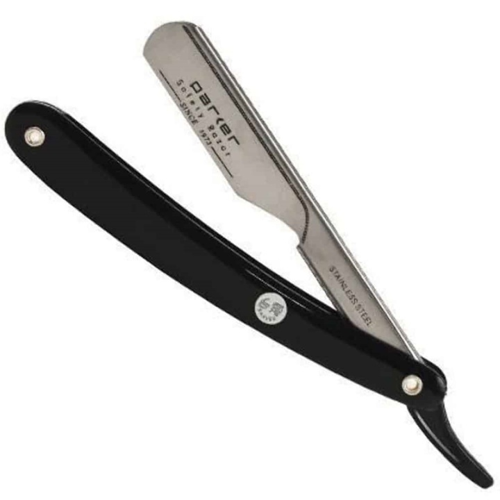 Parker 33R Shave Knife Barber Black i gruppen HELSE OG SKJØNNHET / Hår & styling / Barbering og trimming / Barberhøvler og tilbehør hos TP E-commerce Nordic AB (38-70075)