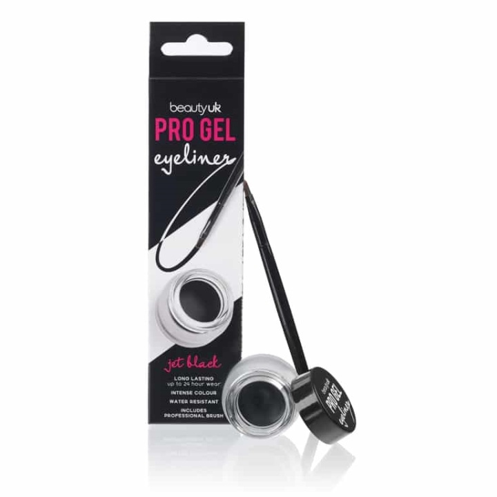 Beauty UK Pro Gel Eyeliner Jet Black 4,5g i gruppen HELSE OG SKJØNNHET / Makeup / Øyne og øyebryn / Eyeliner/Kajal hos TP E-commerce Nordic AB (38-70100)