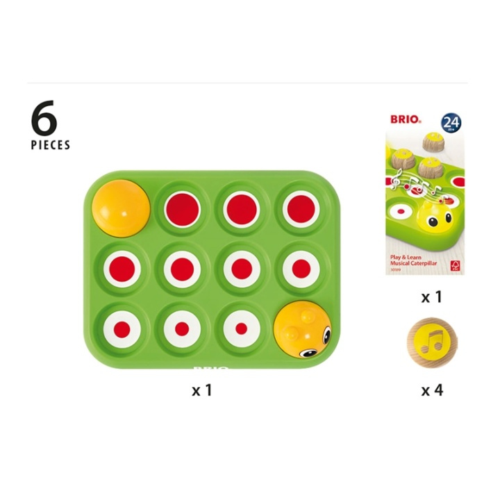 Brio 30189 Lek og lær musikal. larve i gruppen LEKER, BARN OG BABY / Musikk, sang og bilde / Instrumenter hos TP E-commerce Nordic AB (38-70233)