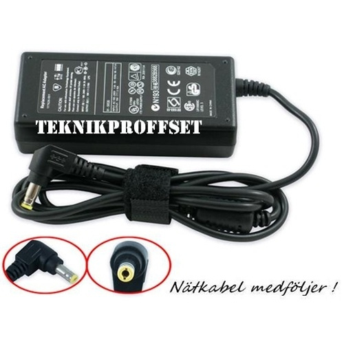 AC Adapter for Toshiba 19V 3.42A 65W (5.5x2.5mm) i gruppen Datautstyr / Bærbare datamaskiner og tilbehør / Lader / Vegglader / Toshiba hos TP E-commerce Nordic AB (38-7031)