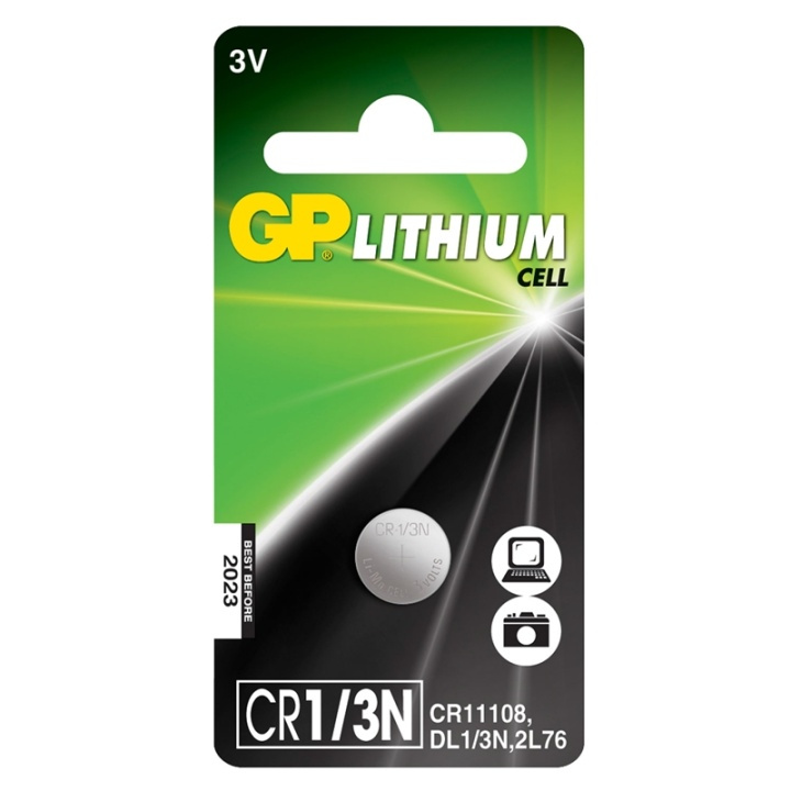 GP CR1/3N 3V Lithium 1-pack i gruppen Elektronikk / Batterier & Ladere / Batterier / knappcelle hos TP E-commerce Nordic AB (38-71306)