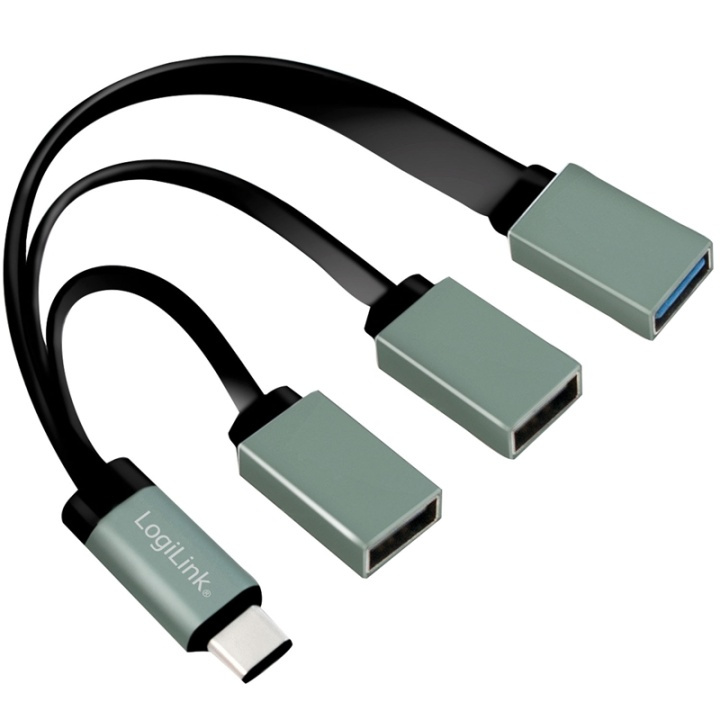 LogiLink USB-C Hub 3-port i gruppen Datautstyr / Datamaskin Tilbehør / USB-Hubs hos TP E-commerce Nordic AB (38-71344)