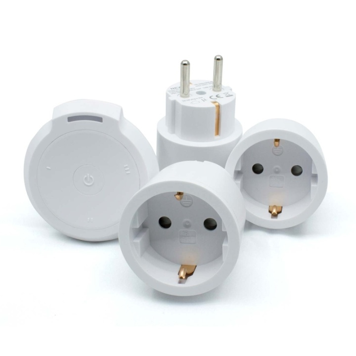 Nexa Plug-in-mottaker On/Off 3x2300W sett MYC-2300 i gruppen HJEM, HUS OG HAGE / Smarthus / Smart plugs hos TP E-commerce Nordic AB (38-71438)
