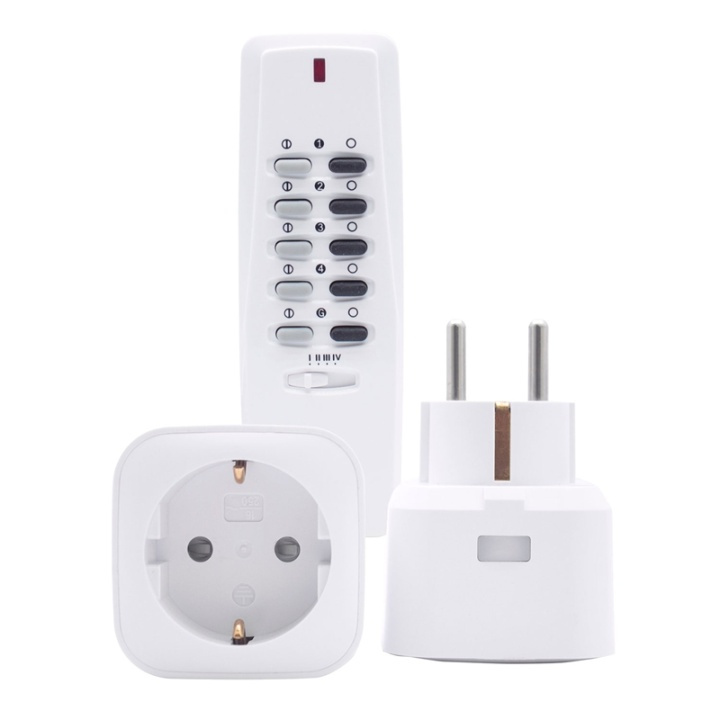 Nexa Plug-in-mottaker On/Off mini 2x3500W MYCR-1/SET i gruppen HJEM, HUS OG HAGE / Smarthus / Smart plugs hos TP E-commerce Nordic AB (38-71439)
