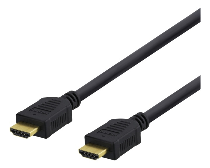 DELTACO Høyhastighets HDMI-kabel, 10 m, Ethernet, 4K UHD, svart i gruppen Elektronikk / Kabler og adaptere / HDMI / Kabler hos TP E-commerce Nordic AB (38-71643)
