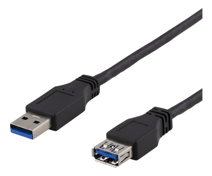 DELTACO USB 3.1 Gen1 Extension cable, 3m, USB-A male to USB-A female, i gruppen Datautstyr / Kabler og adaptere / USB / USB-A / Kabler hos TP E-commerce Nordic AB (38-71719)