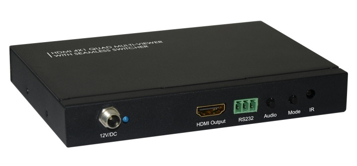 Datastyrt HDMI-switch, 4 porter, fjernkontroll, 1080p, svart i gruppen Datautstyr / Kabler og adaptere / HDMI/VGA/DVI-switcher hos TP E-commerce Nordic AB (38-71776)