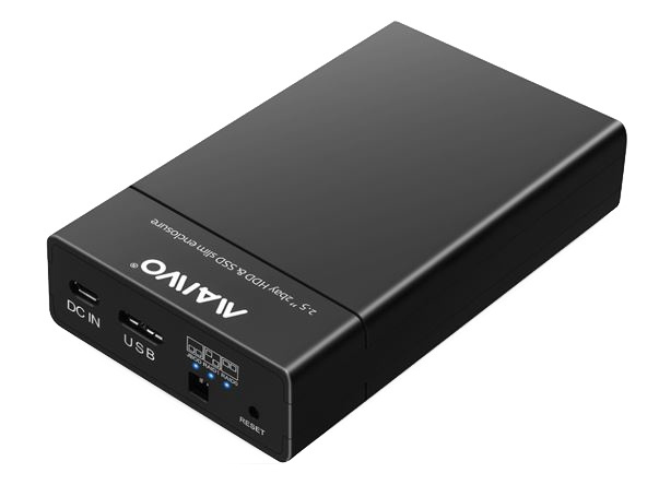 USB 3.0 eksternt harddiskkabinett med to spor, opptil 9,5 mm, 5 Gb i gruppen Datautstyr / Datamaskin Tilbehør / Harddisk kabinetter / 2,5 hos TP E-commerce Nordic AB (38-71796)