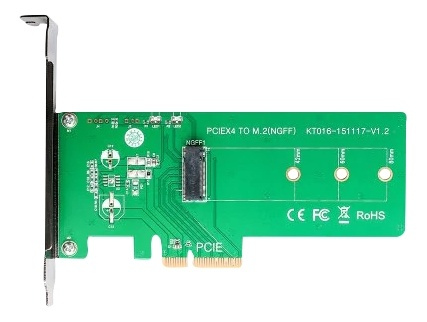PCIe to M.2 PCIe card i gruppen Datautstyr / PC-Komponenter / Harddisker / Adaptere og tilbehør hos TP E-commerce Nordic AB (38-71809)