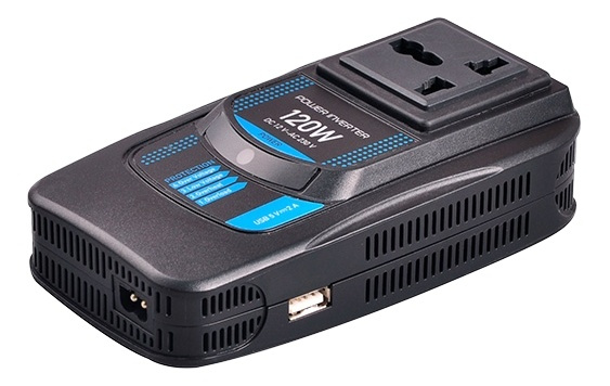 CAR120 Power Inverter, modifierad sinusvåg, 230V, 24V DC, USB 5V 2,1A, i gruppen Datautstyr / Datamaskin Tilbehør / Annet hos TP E-commerce Nordic AB (38-71816)