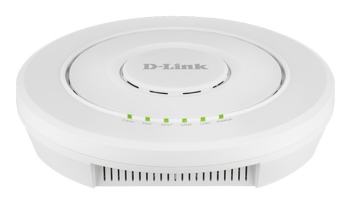 D-Link Wave2 Unified AP, 2 Gbps, Tri-band, MU-MIMO, PoE, hvit i gruppen Datautstyr / Nettverk / Tilgangspunkter hos TP E-commerce Nordic AB (38-71846)