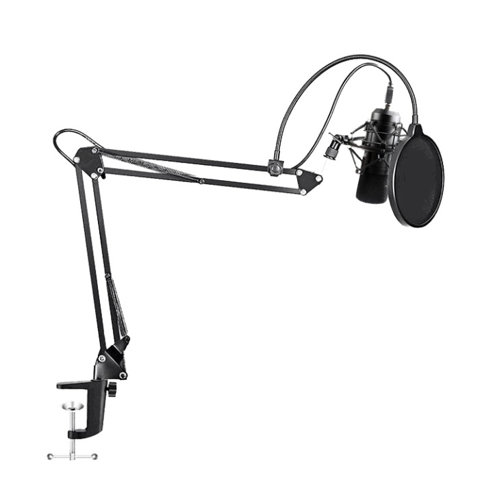MAONO USB Podcasting Microphone kit, 16mm microphone, arm with mount, i gruppen Datautstyr / Datamaskin Tilbehør / Mikrofoner hos TP E-commerce Nordic AB (38-71882)