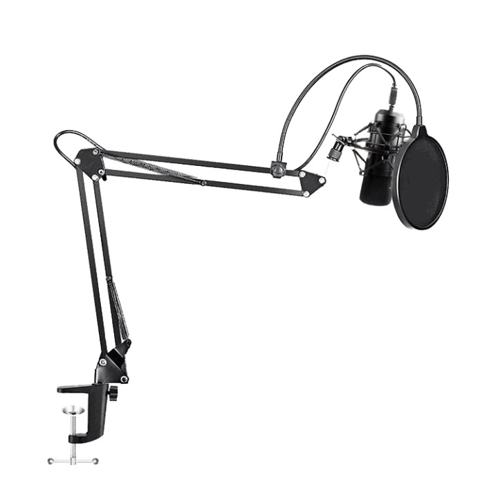MAONO USB Podcasting Microphone Kit, mikrofon, arm med feste, filter i gruppen Datautstyr / Datamaskin Tilbehør / Mikrofoner hos TP E-commerce Nordic AB (38-71882)
