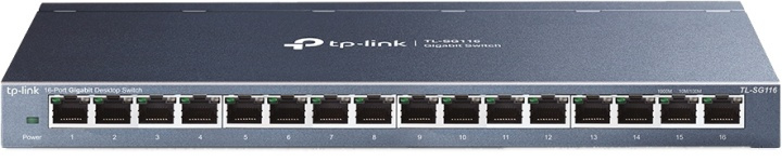 TP-LINK 16-ports stasjonær svitsj, Gigabit, plug and play, hvit i gruppen Datautstyr / Nettverk / Switcher hos TP E-commerce Nordic AB (38-71987)