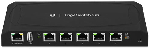 Ubiquiti EdgeSwitch XP 5-Port Switch, Gigabit, 24V PoE, carrier-class, i gruppen Datautstyr / Nettverk / Switcher / 10/100/1000Mbps hos TP E-commerce Nordic AB (38-71994)