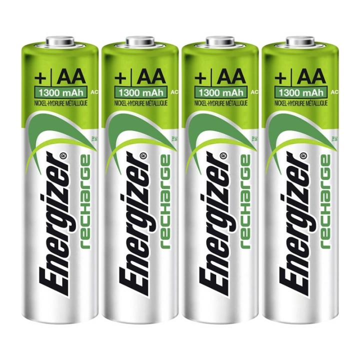 Energizer Batteri AA/LR6 Laddbart Ni-Mh 1300mAh 4-pack i gruppen Elektronikk / Batterier & Ladere / Oppladbare batterier / AA hos TP E-commerce Nordic AB (38-72023)