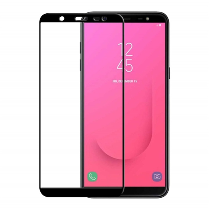 Gear Härdat Glas 3D Full Cover Svart Samsung J8 2018 i gruppen SMARTTELEFON & NETTBRETT / Mobilbeskyttelse / Samsung hos TP E-commerce Nordic AB (38-72070)