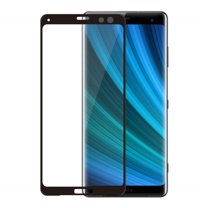 Gear Härdat Glas 3D Full Cover Svart Sony Xperia XZ3 i gruppen SMARTTELEFON & NETTBRETT / Mobilbeskyttelse / Sony hos TP E-commerce Nordic AB (38-72079)