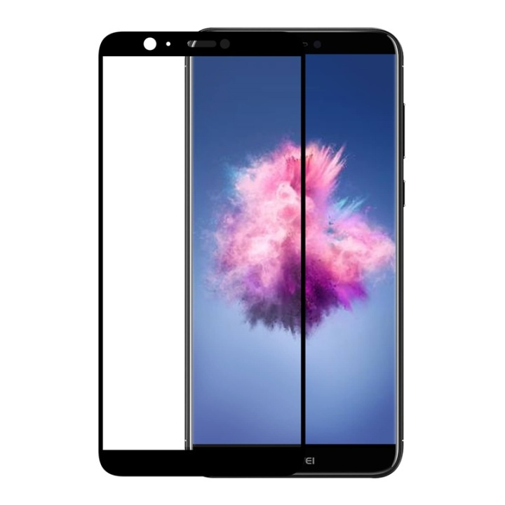 GEAR Herdet Glass 3D Full Cover Svart Huawei P Smart i gruppen SMARTTELEFON & NETTBRETT / Mobilbeskyttelse / Huawei hos TP E-commerce Nordic AB (38-72082)